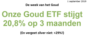 goud stijgt